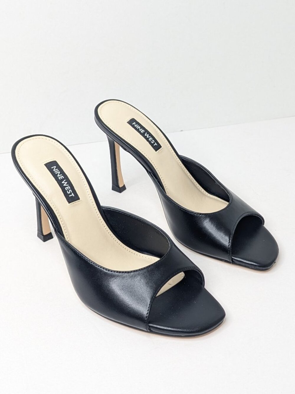 Nine West Kisco Mule Sandals Black Women's 6.5